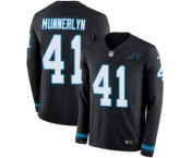 Men's Nike Carolina Panthers #41 Captain Munnerlyn Limited Black Therma Long Sleeve NFL Jersey