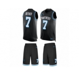 Men's Nike Carolina Panthers #7 Harrison Butker Limited Black Tank Top Suit NFL Jersey