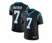 Men's Nike Carolina Panthers #7 Harrison Butker Vapor Untouchable Limited Black Team Color NFL Jersey