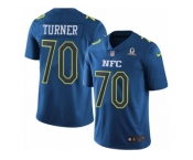 Men's Nike Carolina Panthers #70 Trai Turner Limited Blue 2017 Pro Bowl NFL Jersey