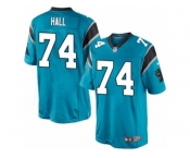Men's Nike Carolina Panthers #74 Daeshon Hall Limited Blue Alternate NFL Jersey