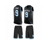 Men's Nike Carolina Panthers #9 Graham Gano Limited Black Tank Top Suit NFL Jersey