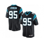 Men's Nike Carolina Panthers #95 Charles Johnson Limited Black Team Color NFL Jersey
