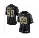 Nike Carolina Panthers #59 Luke Kuechly Black Salute to Service Jerseys(Limited)