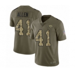 Jacksonville Jaguars #41 Josh Allen Limited Olive Camo 2017 Salute to Service Football Jersey