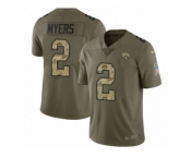Men Nike Jacksonville Jaguars #2 Jason Myers Limited Olive Camo 2017 Salute to Service NFL Jersey