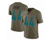 Men Nike Jacksonville Jaguars #44 Myles Jack Limited Olive 2017 Salute to Service NFL Jersey