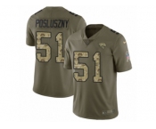Men Nike Jacksonville Jaguars #51 Paul Posluszny Limited Olive Camo 2017 Salute to Service NFL Jersey