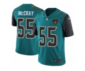 Men Nike Jacksonville Jaguars #55 Lerentee McCray Teal Green Team Color Vapor Untouchable Limited Player NFL Jersey