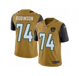 Men Nike Jacksonville Jaguars #74 Cam Robinson Limited Gold Rush Vapor Untouchable NFL Jersey