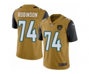 Men Nike Jacksonville Jaguars #74 Cam Robinson Limited Gold Rush Vapor Untouchable NFL Jersey