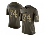 Men Nike Jacksonville Jaguars #74 Cam Robinson Limited Green Salute to Service NFL Jersey