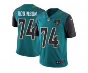 Men Nike Jacksonville Jaguars #74 Cam Robinson Teal Green Team Color Vapor Untouchable Limited Player NFL Jersey