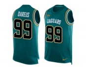Men Nike Jacksonville Jaguars #99 Marcell Dareus Limited Teal Green Player Name & Number Tank Top NFL Jersey