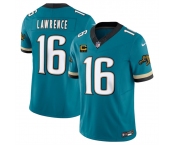 Men's Jacksonville Jaguars #16 Trevor Lawrence Teal 2025 F.U.S.E. With 4-Star C Patch Prowler Throwback Vapor Limited Football Stitched Jersey