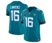 Men's Jacksonville Jaguars #16 Trevor Lawrence Teal 2025 F.U.S.E. With 4-Star C Patch Vapor Untouchable Limited Football Stitched Jersey