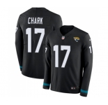Men's Jacksonville Jaguars #17 DJ Chark Limited Black Therma Long Sleeve Football Jersey