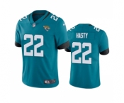 Men's Jacksonville Jaguars #22 JaMycal Hasty Teal Vapor Untouchable Limited Stitched Jersey