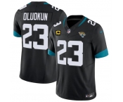 Men's Jacksonville Jaguars #23 Foyesade Oluokun Black 2026 F.U.S.E. 4-Star C Patch Vapor Limited Football Stitched Jersey