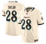 Men's Jacksonville Jaguars #28 Fred Taylor Cream 2026 F.U.S.E. Rivalries Collection Limited Football Stitched Jersey