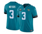 Men's Jacksonville Jaguars #3 Jakobi Meyers Teal 2026 F.U.S.E. 1-Star C Patch Vapor Limited Football Stitched Jersey