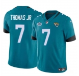 Men's Jacksonville Jaguars #7 Brian Thomas Jr Teal 2024 Draft Vapor Untouchable Limited Stitched Jersey