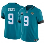 Men's Jacksonville Jaguars #9 Logan Cooke Teal 2025 F.U.S.E. With 3-Star C Patch Vapor Untouchable Limited Football Stitched Jersey