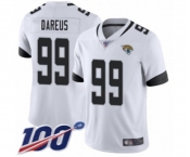 Men's Jacksonville Jaguars #99 Marcell Dareus White Vapor Untouchable Limited Player 100th Season Football Jersey