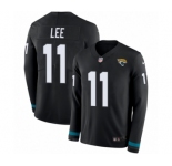 Men's Nike Jacksonville Jaguars #11 Marqise Lee Limited Black Therma Long Sleeve NFL Jersey