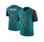 Men's Nike Jacksonville Jaguars #2 Jason Myers Vapor Untouchable Limited Teal Green Team Color NFL Jersey