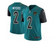 Men's Nike Jacksonville Jaguars #2 Jason Myers Vapor Untouchable Limited Teal Green Team Color NFL Jersey