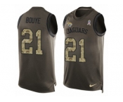 Men's Nike Jacksonville Jaguars #21 A.J. Bouye Limited Green Salute to Service Tank Top NFL Jersey