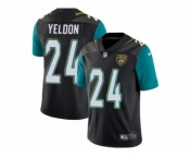Men's Nike Jacksonville Jaguars #24 T.J. Yeldon Vapor Untouchable Limited Black Alternate NFL Jersey