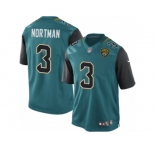 Men's Nike Jacksonville Jaguars #3 Brad Nortman Limited Teal Green Team Color NFL Jersey