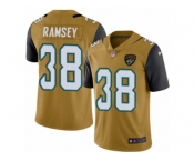 Men's Nike Jacksonville Jaguars #38 Jalen Ramsey Limited Gold Rush NFL Jersey