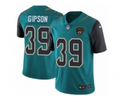 Men's Nike Jacksonville Jaguars #39 Tashaun Gipson Vapor Untouchable Limited Teal Green Team Color NFL Jersey