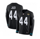 Men's Nike Jacksonville Jaguars #44 Myles Jack Limited Black Therma Long Sleeve NFL Jersey