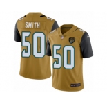 Men's Nike Jacksonville Jaguars #50 Telvin Smith Limited Gold Rush NFL Jersey