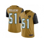 Men's Nike Jacksonville Jaguars #51 Paul Posluszny Limited Gold Rush NFL Jersey
