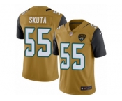 Men's Nike Jacksonville Jaguars #55 Dan Skuta Limited Gold Rush NFL Jersey