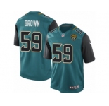 Men's Nike Jacksonville Jaguars #59 Arthur Brown Limited Teal Green Team Color NFL Jersey