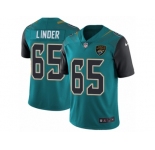 Men's Nike Jacksonville Jaguars #65 Brandon Linder Vapor Untouchable Limited Teal Green Team Color NFL Jersey