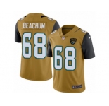 Men's Nike Jacksonville Jaguars #68 Kelvin Beachum Limited Gold Rush NFL Jersey