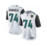 Men's Nike Jacksonville Jaguars #74 Mackenzy Bernadeau Limited White NFL Jersey