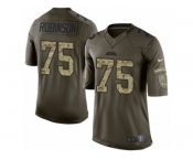 Men's Nike Jacksonville Jaguars #75 Cam Robinson Limited Green Salute to Service NFL Jersey