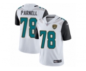 Men's Nike Jacksonville Jaguars #78 Jermey Parnell White Vapor Untouchable Limited Player NFL Jersey