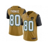 Men's Nike Jacksonville Jaguars #80 Julius Thomas Limited Gold Rush NFL Jersey