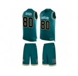 Men's Nike Jacksonville Jaguars #80 Mychal Rivera Limited Teal Green Tank Top Suit NFL Jersey