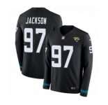 Men's Nike Jacksonville Jaguars #97 Malik Jackson Limited Black Therma Long Sleeve NFL Jersey