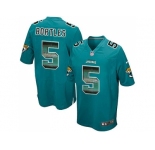 Nike Jacksonville Jaguars #5 Blake Bortles Teal Green Team Color Men's Stitched NFL Limited Strobe Jersey